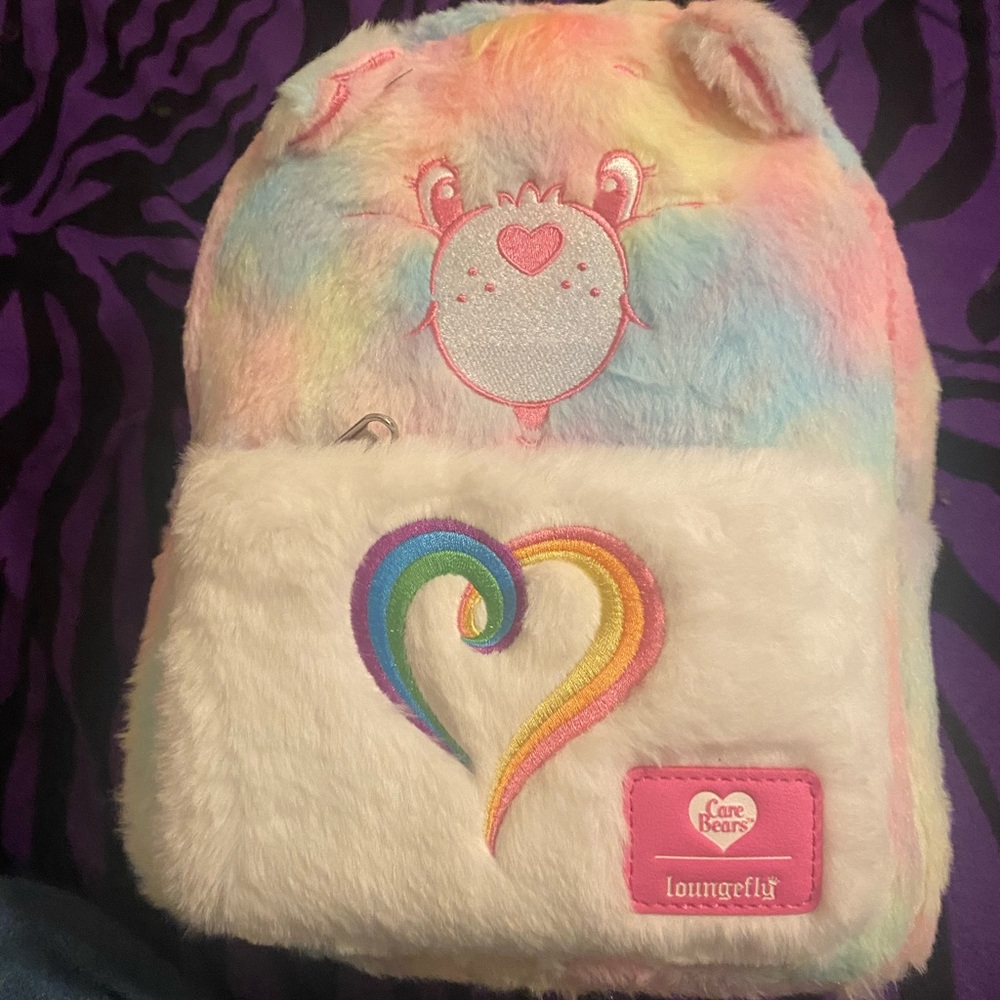 Loungefly care bear backpack